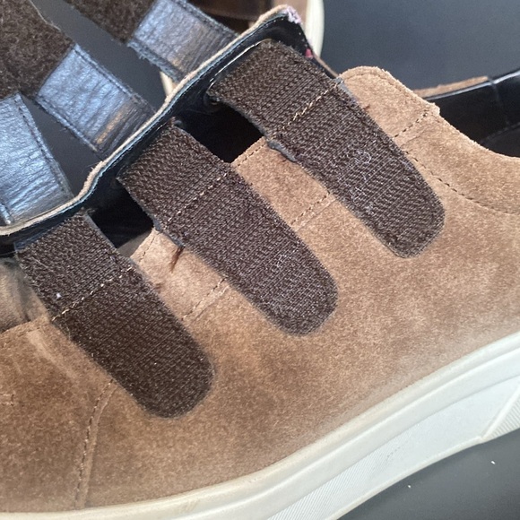 Mephisto Frederica Leather Sneakers Taupe size 7.5 - Picture 7 of 9